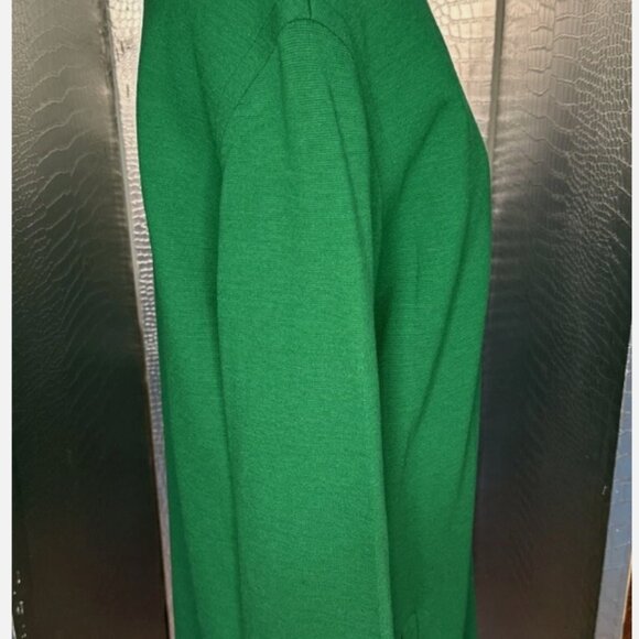 Anne Klein Vintage Emerald Green Zip Up Coat Size 4 - Picture 14 of 16